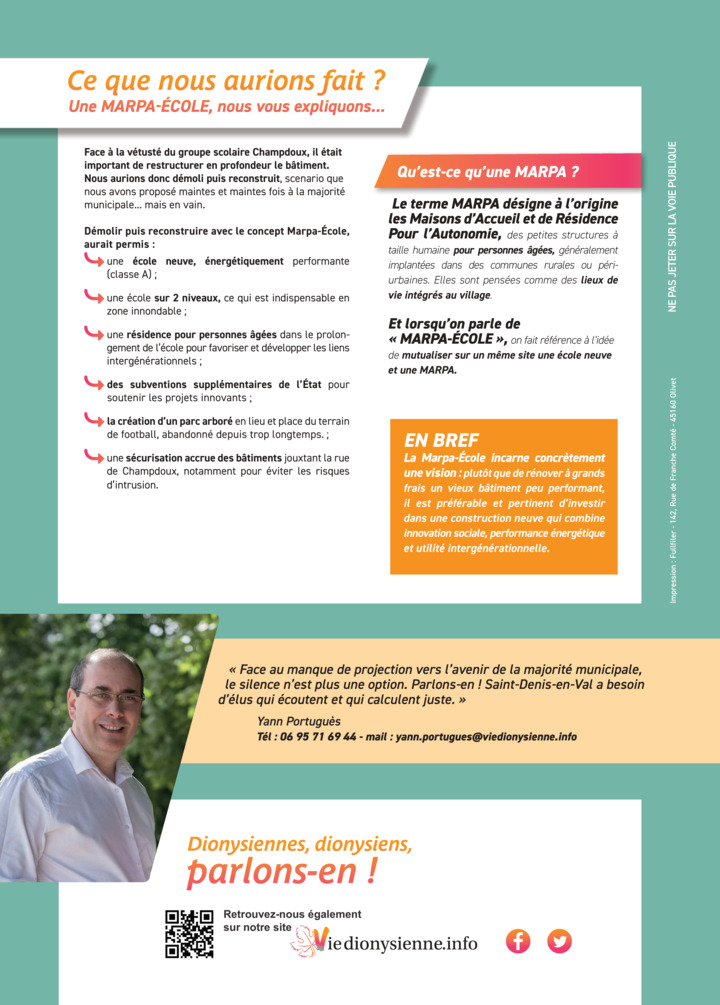 Les travaux du groupe scolaire Champdoux - parlons-en ! page 2